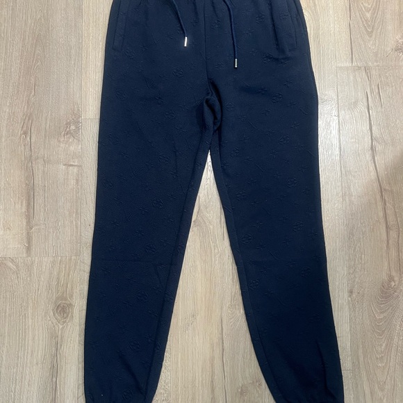 Louis Vuitton Blue Sweatpants with Elastic Waistband and Tapered Legs - Picture 1 of 10